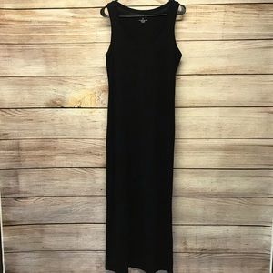 Black tank top maxi dress